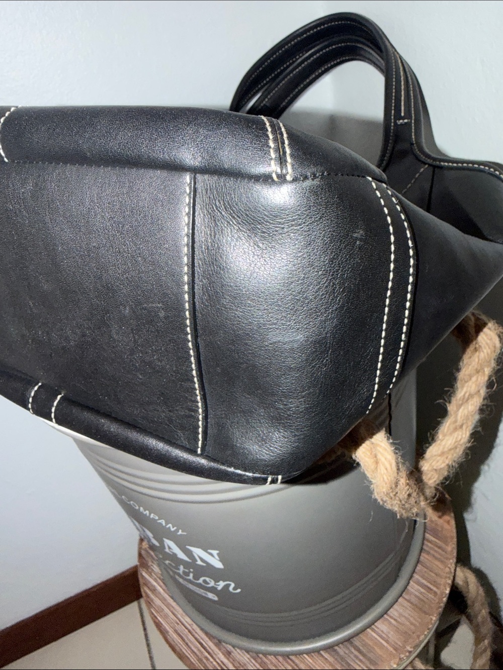 Coach Y2K ERGO LEGACY Black Leather Tote - Picture 9 of 15
